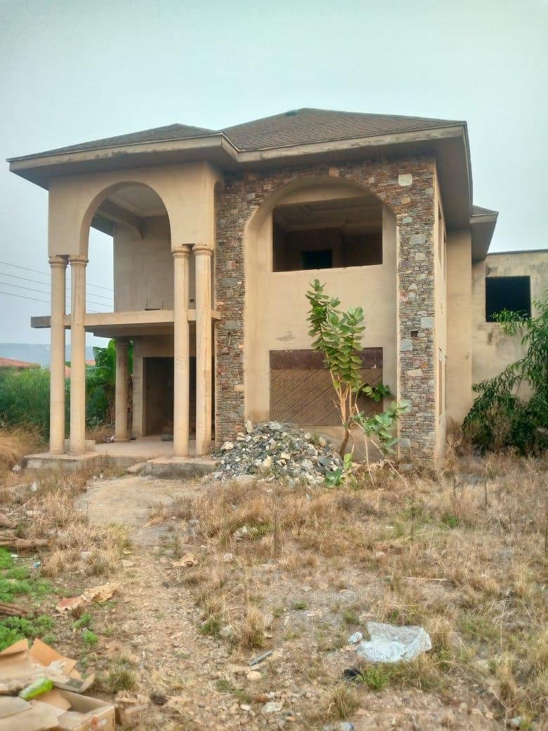 4-Bedroom Uncompleted Storey for Sale at Oyarifa Tippa Junction
