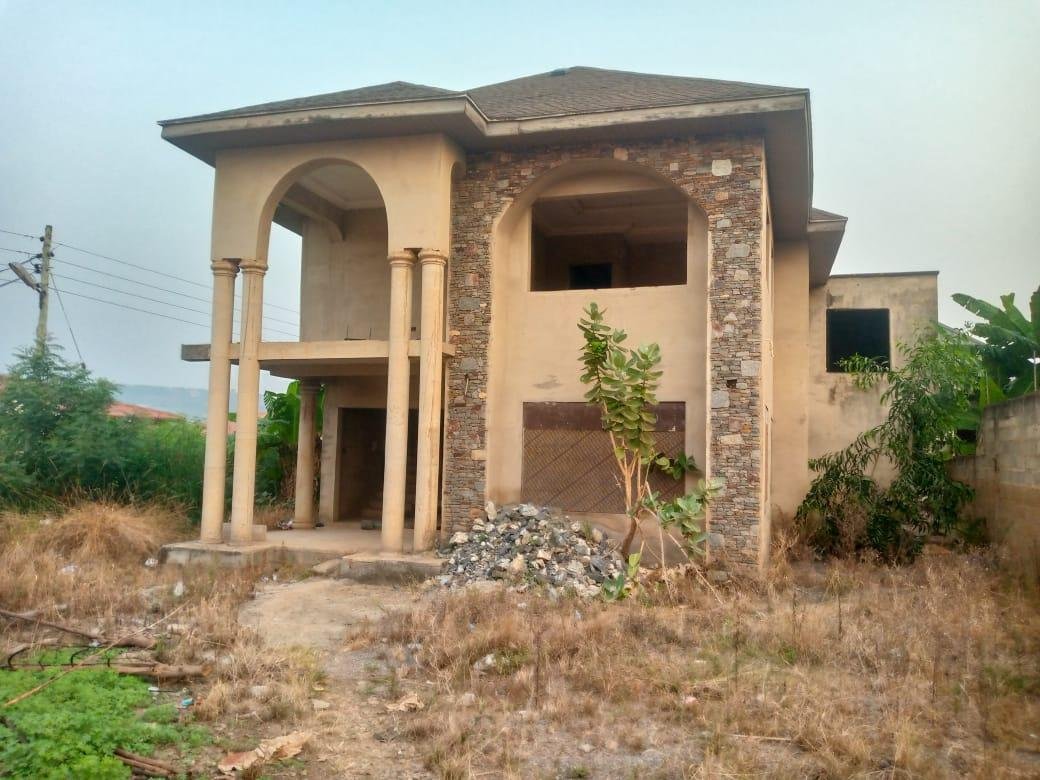 4-Bedroom Uncompleted Storey for Sale at Oyarifa Tippa Junction
