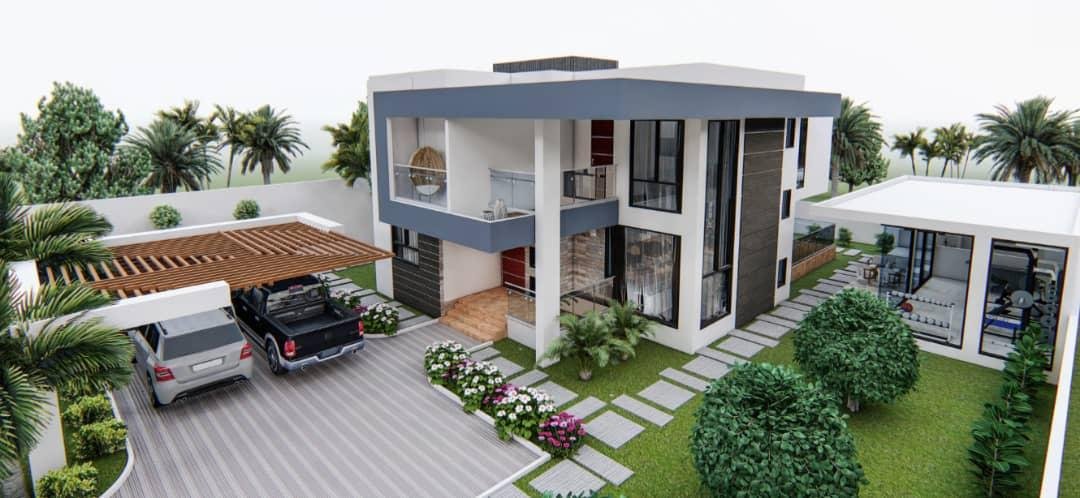 Executive four-bedroom house located in the prestigious West Legon area.